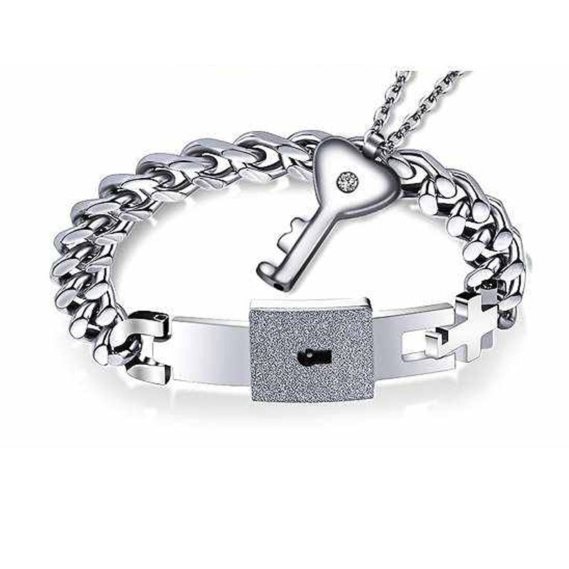 Venta al por mayor collar de pulsera de acero inoxidable para el día de San Valentín